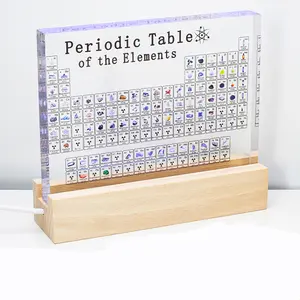 Advanced transparent printing chemical element periodic table living room office desk decoration ornaments chemical teaching supplies student gifts