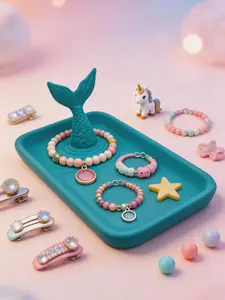 ‍️ Kids Mermaid Tail Jewelry Catch-All Tray