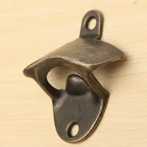 1pc Cast Iron Kitchen Bottle Open Wall Mount Opener, Rustic Beer copper Decorator