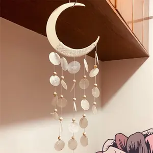 Shell & Bamboo Wind Chime Wall Pendant