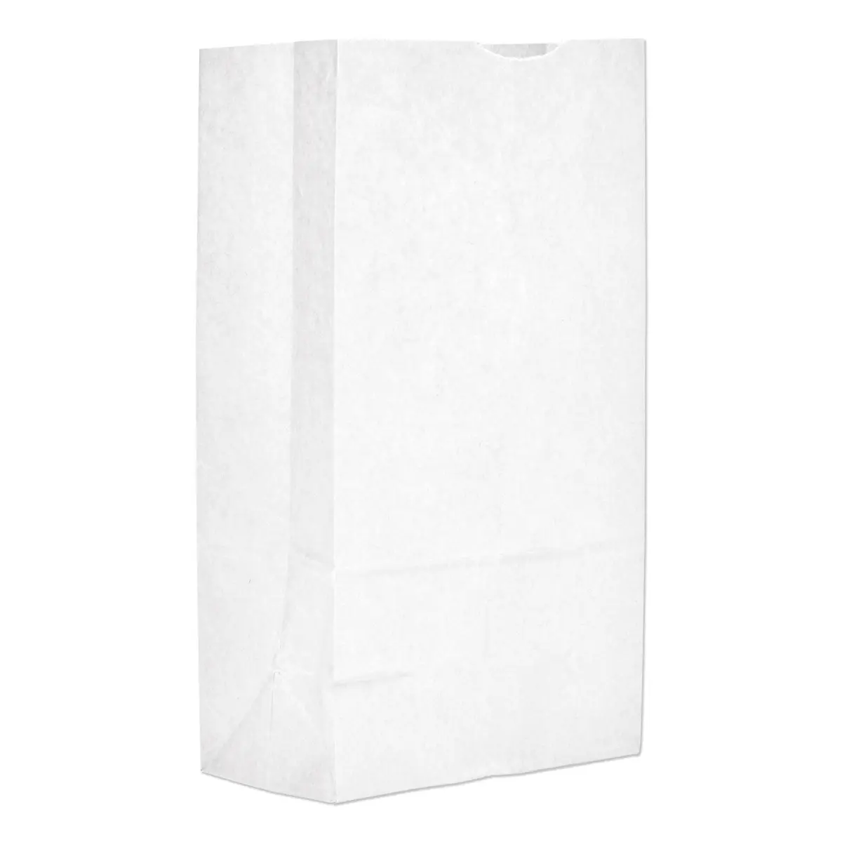 White No 12 Gusseted Self-Open Grocery Paper Bag, 40 lbs High-Traffic Functional Shopping Bag