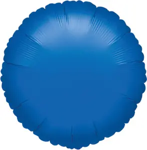 Royal Blue 18-Inch Foil Balloon - Metallic Circle