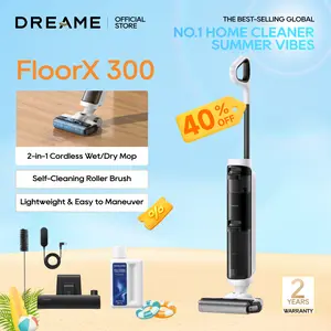 Dreame  FloorX 300 Cordless Wet Dry Vacuum & Floor Washer, Dual-Edge Brush, Self-Cleaning, 20 Min Runtime, for Hard Floors