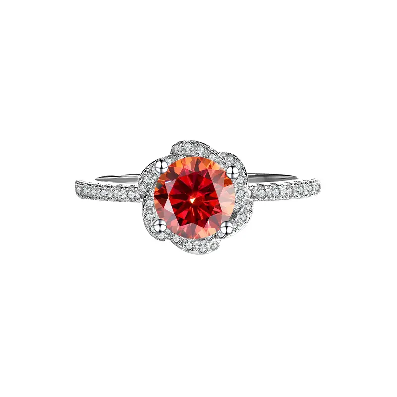 1 carat orange red (Mozambique diamond+G