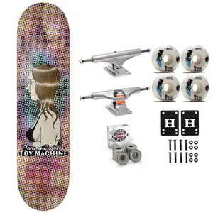 Toy Machine Skateboard Premium Complete Leabres Profile 8.38" x 31.75" Indy Trucks and Bearings, Sml Wheels