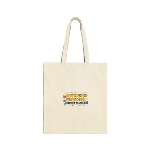 Tiny Human Wrangler Tote | Teacher Appreciation, Teacher Life Canvas Tote