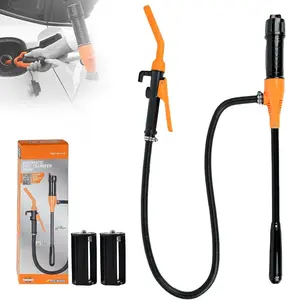 Portable Power Battery Pump Water Fuel Kerosene Transfer Pump 3FT Hose 2.4GPM High Flow No Leak Nozzle Design