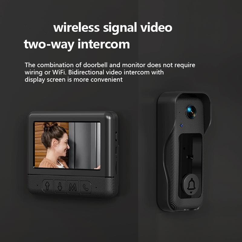 2026 Upgraded New X6-F Wireless Doorbell Camera, Rechargeable Visual Doorbell, No App, No Monthly Fees,Home Security Doorbell with Night Vision, Safety Intercom for Privacy, Alarm, Sensor,waterproof