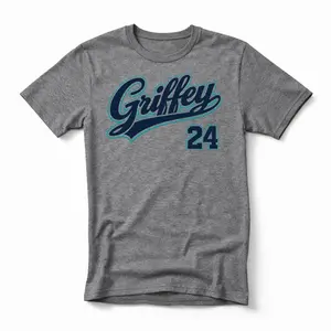 GRIFFEY 24, Seattle HOF Baseball themed T-Shirt