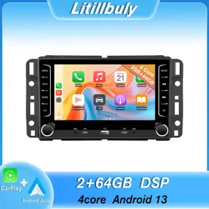 Car Stereo for Chevrolet Silverado/GMC/Buick (2007-2013) touch screen has Android Auto Wireless Carplay, Bluetooth WIFI supports GPS Navigation