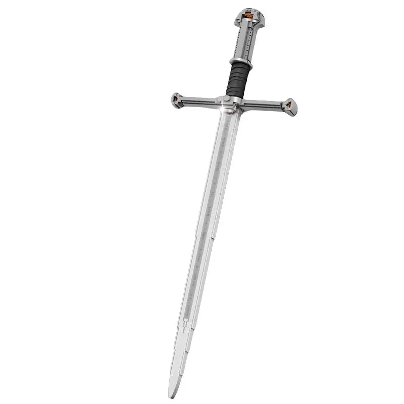 Durable Medieval Sword Building Blocks Kit, 521pcs/box Medieval Sword Model Building Blocks, Creative DIY Assembly Toys for Teenager & Adults, Santa P