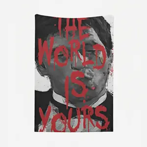 For Cult Classic Fans Ultra Soft Plush Scarface Tony Montana Miami Penthouse & Cuban Cigar Print Throw Blanket - Gangster Vibe Cozy Lounge Decor Essential