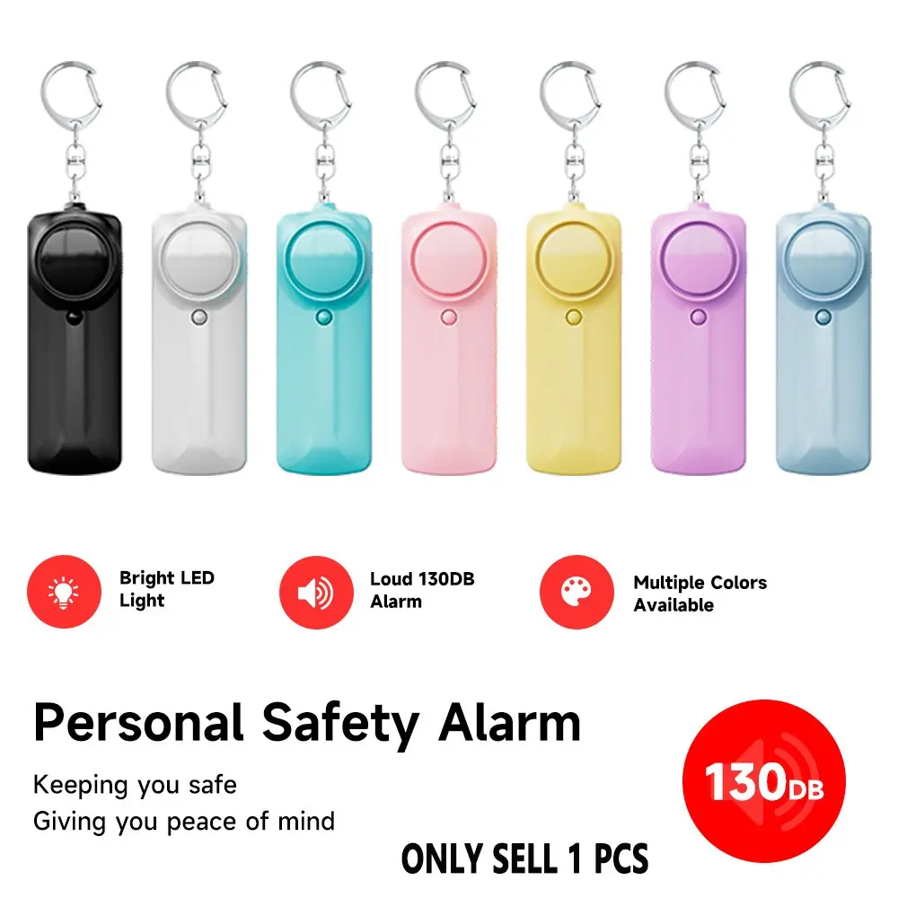 Portable 130 Decibel Personal Safety Alarm Wolf Warning Protection Device, Instant Loud Sound Activation Just Pull, Compact Size Personal Safety Protector for All-Round Protection, High Decibel Alarm, Personal Safety Tool, Immediate Trigger, Siren Alarm