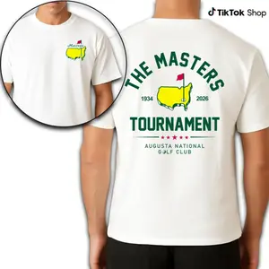 The Masters Tournament 1934 2026 Shirt, Collegiate Style Golf Tournament Graphic Tee, Premium Cotton Fabric Breathable Unisex Classic Fit Apparel Top, Gift For Golfer