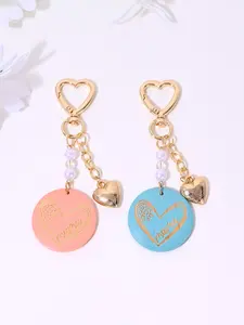 Creative Fashion Mama Wooden Sign Heart Artificial Pearl Keychain, Perfect Mother's Day Gift for Women, Bag Decoration