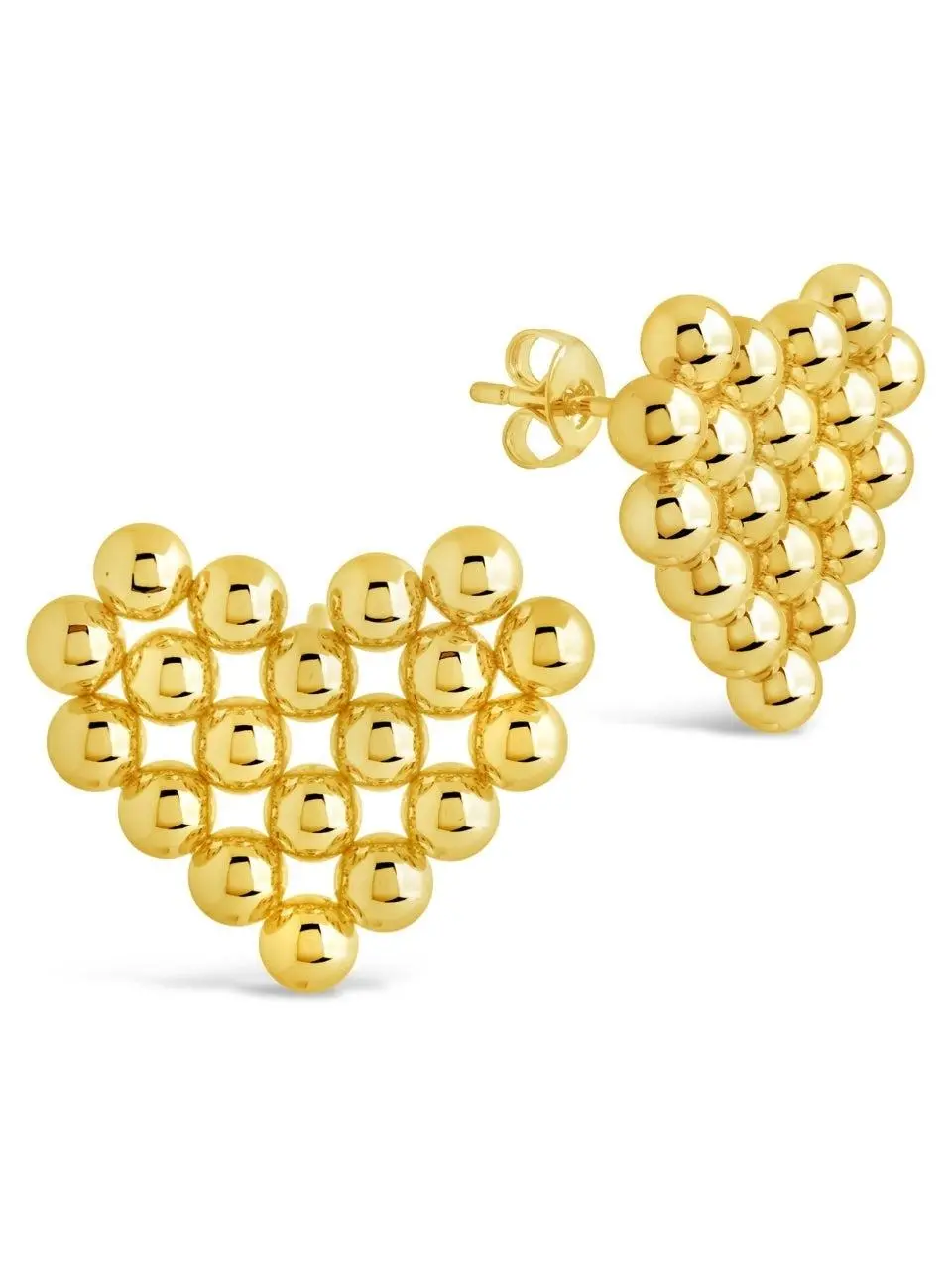 Meredith Heart Stud Earrings