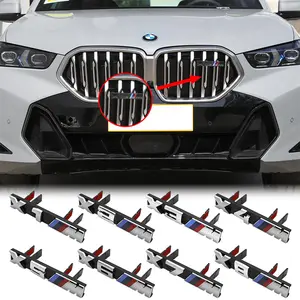 1Pcs 3D ABS Car Front Grille Emblem Badge  Auto Accessories For BMW M Logo Compatible with Models M1 M2 M3 M4 M5 M6 M7 F48 E84 E83 F39 F10 F30 G01 G86 G80 X2 X3 X4 X5 X6