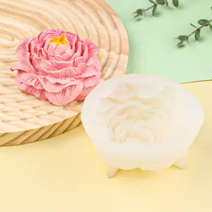 Silicone Rose Flower Mold for Candle Making, 3D Floral Design, Durable, Handmade Art Craft, Perfect for Wedding Party Gifts Decoration