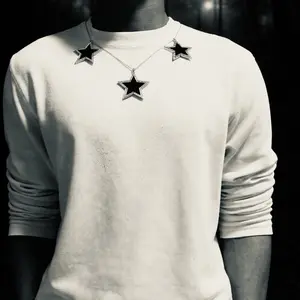 Triple Rhinestone Necklace | Silver |