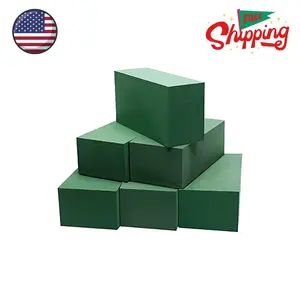 6 Pcs Floral Foam, Wet and Dry Floral Foam Blocks Flower Arrangement Kit (Green, 6" L x 3" W x 2.5" H)