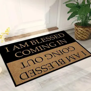 Letter Pattern Door Mat, 1 Count Non-slip Washable Door Entrance Mat, Decorative Carpet for Home Living Room Bedroom, Home Decor, Machine Washable Rug, Home Decor Rug, Bohemian Style Rugs