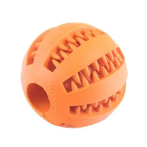 Interactive Dog Ball Toy for Small Dogs Chew and Clean
