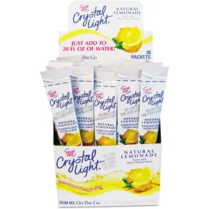 Crystal Light Products Crystal Light-Flavored Drink Mix, Lemonade, 30 8-oz. Packe beverages, PACK OF 1, Yellow