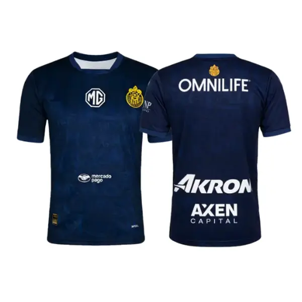 24 25 New Chivas Mexico Black Goalkeeper Short Sleeves Soccer Jerseys Fans Edition Top