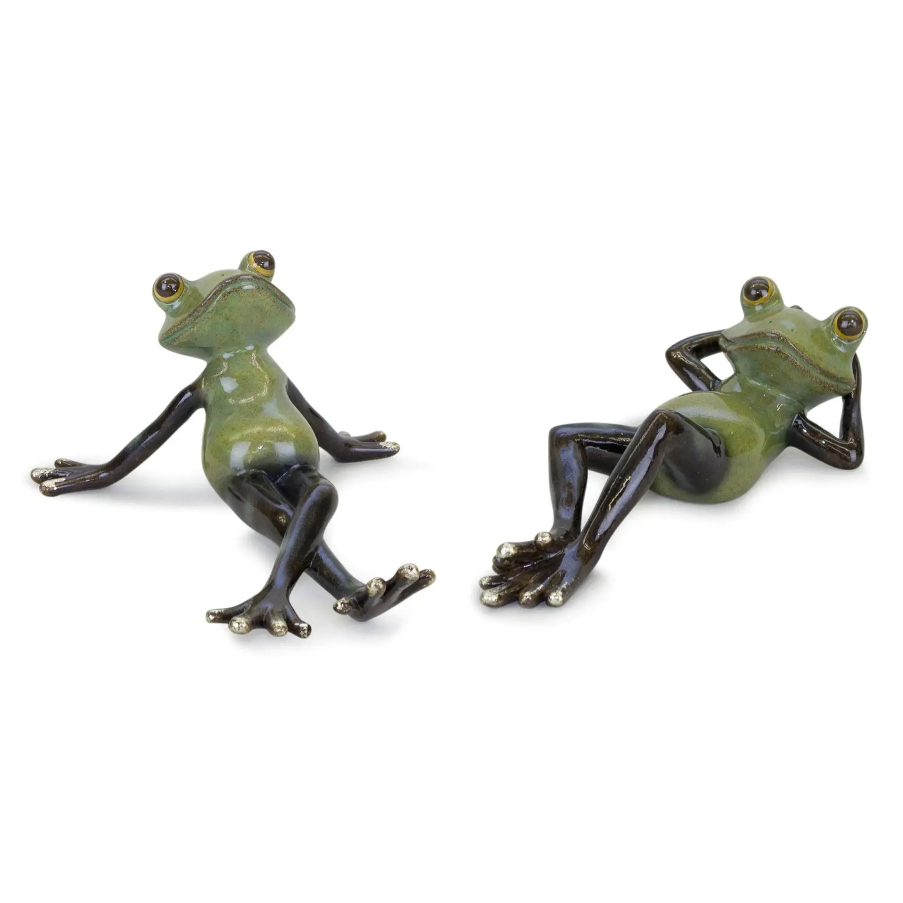 Melrose Lounging Garden Frog Figurine (Set of 2) Melrose Lounging Garden Frog Figurine (Set of 2)