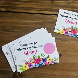 Blooming business 2.15x3.35 scratch cards - set of 20