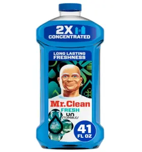 Mr. Clean Fresh Unstopables All Purpose Cleaner 41oz 2X Concentrated Long Lasting Freshness for Floor Mopping Home Bathroom Kitchen