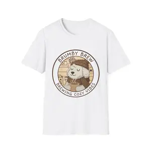 Brumby Brew Cozy Alpaca Coffee Logo T-Shirt | Brewing Cozy Vibes