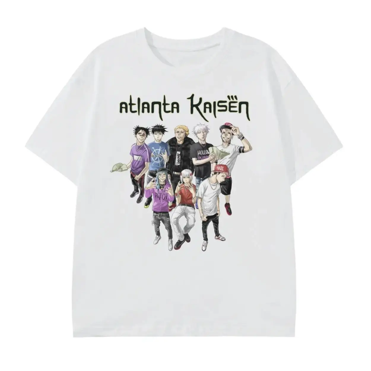 Atlanta Kaisen T-Shirt, Jujutsu Kaisen Anim3 Tee, Gifts Shirt, Unisex Vintage Graphic Tees Gothic Grunge Y2k Emo Scene Amity Affliction Style Clothes Men Women Streetwear