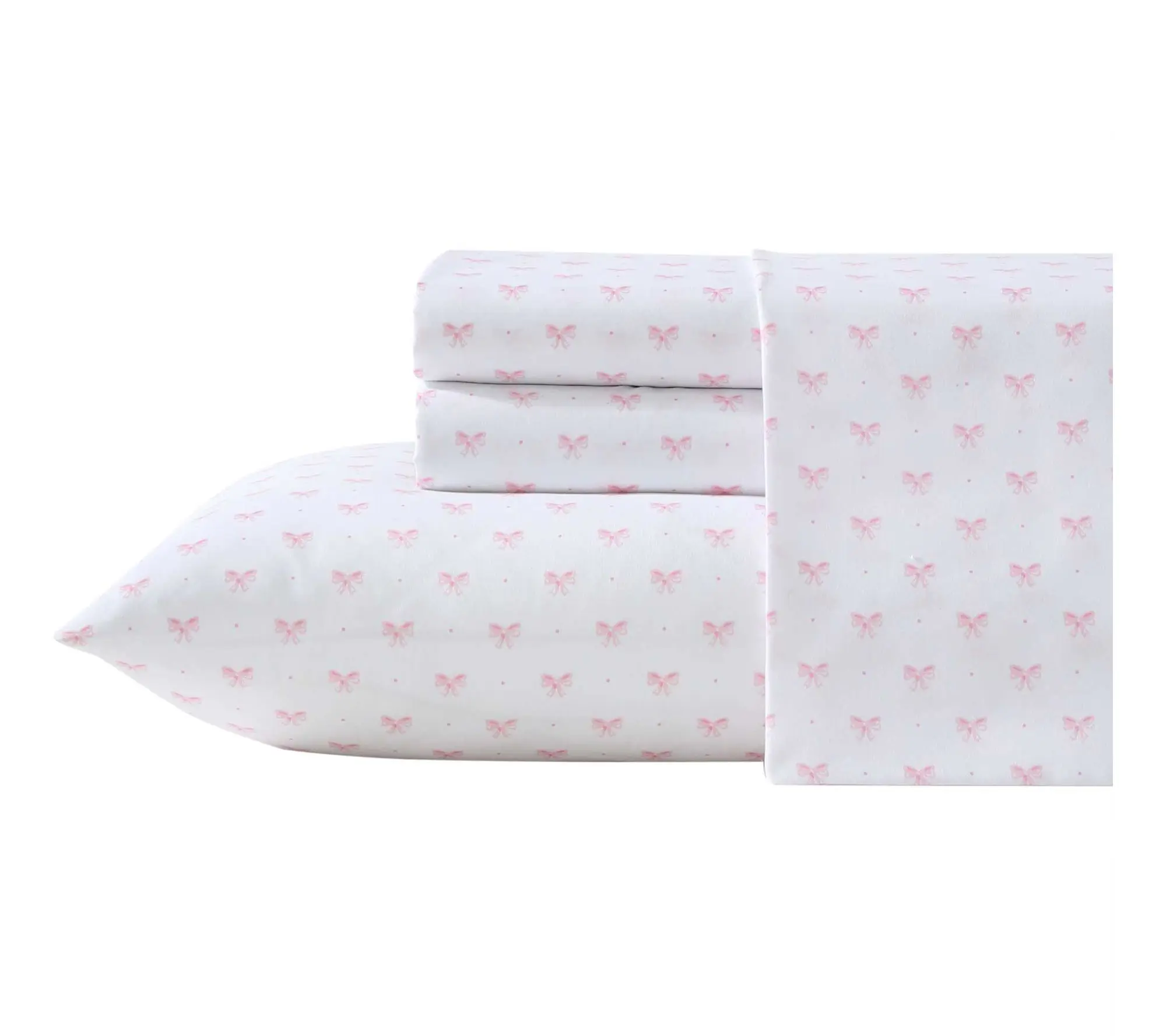 Laura Ashley Lovely Bows Pink Full Sheet Set