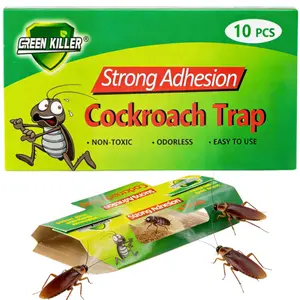 Lightweight Cockroach Trap with Powerful Food-Based Bait - Glue Roach Killer & Ant Catcher, Indoor Pest Control for House Kitchen & Garage, Home Care Pest Control Solution, Ants