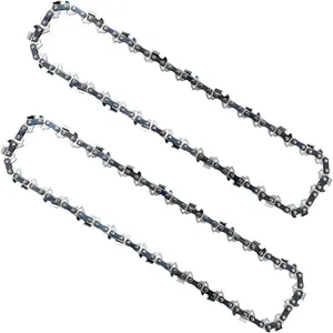 2PC 10 Inch Chainsaw Chains, Replacement Chain for WORX WG309,10'' Chain for Sun Joe SWJ803E SWJ807E - 3/8'' .050'' 40 Drive Links