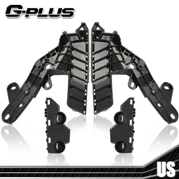 Front Bumper Bracket Set - Direct Fit, Factory Match Retainer Mount Support for 2013-2015 Nissan Altima (4pcs)