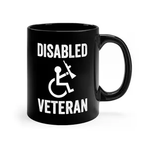 Disabled Veteran Mug, Veterans Day Gift, Disability Awareness Gift, Military Veteran Gift, Salute Veterans day, Thank You Veterans