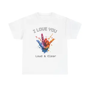 Colorful ASL Love You Tee - Perfect for Couples, Friends, Birthdays, Anniversaries, Graduation, Casual Wear, Gifts