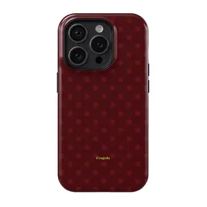 FRAGOLA RED WINE iPhone Case – Cute MagSafe Protective Cover for iPhone 11 12 13 14 15 16 17 Pro Max, Trendy Minimalist Aesthetic Phone Case for Girls