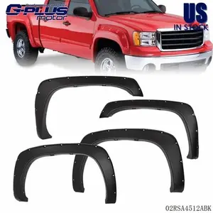 4PCS Fit For 1999-06 Chevy Silverado GMC Sierra Pocket Style Rivet Fender Flares