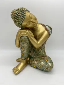 Sleeping Home Decorative Buddha Statue Meditation Decor by Giftboxgo