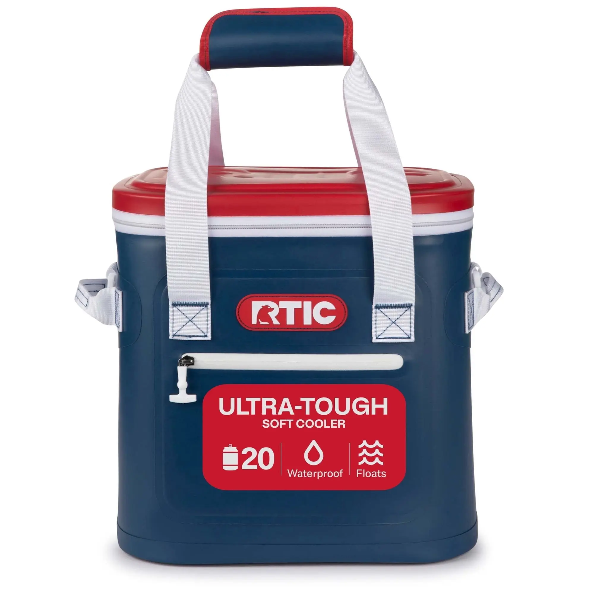 RTIC 20-Can, 15 Qt, Ultra-Tough Soft Cooler, Leakproof, Waterproof, Patriot