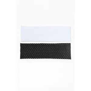 Pacsun Women's 2 Pack Solid & Dots Soft Headbands