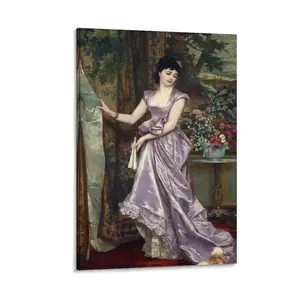 Renaissance Elegant Victorian Woman Portrait Canvas Posters Wall Art for Bedroom, Living Room, Office- Classic Vintage Aesthetic Decor Painting (19) Canvas Poster Bedroom Decor Sports Landscape Office Room Decor Gift Frames Ornaments Artistic Photo