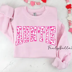 Auntie valentine day crewneck sweatshirt Womenswear Hoodie