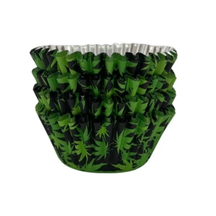 Marijuana Pot Leaf Cupcake Wrappers 100 Count