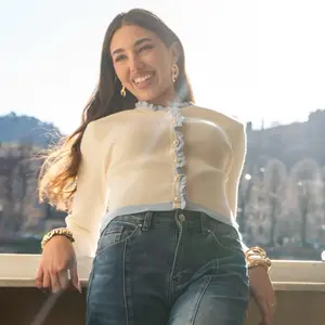 The Bella Vita Contrast Knit Cardigan