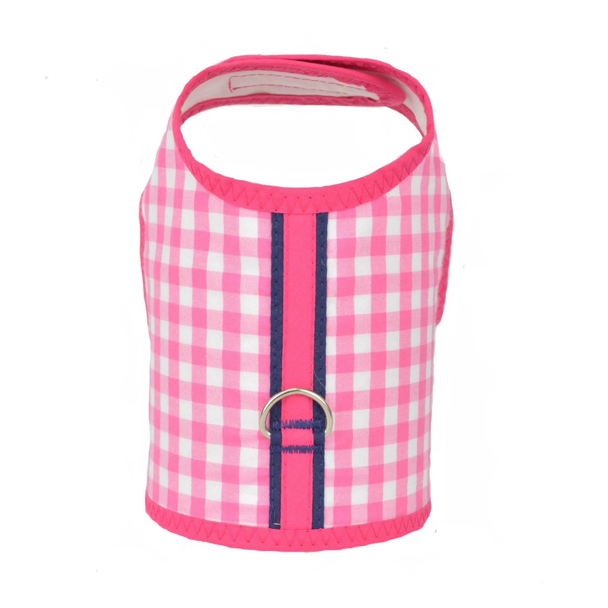 Gingham Check Dog Vest Harness