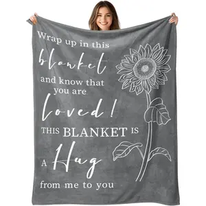 Sympathy Gifts for Loss of Loved One - Bereavement Gift Idea - Inspirational Memorial Healing Thinking of You Gifts for Women Men - Hug Blanket 50"x60"
